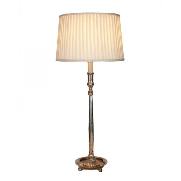 Caerphilly Silver Candlestick Lamp