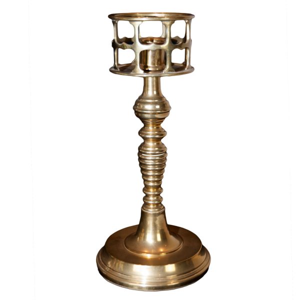 Brass Gallery Candlestick