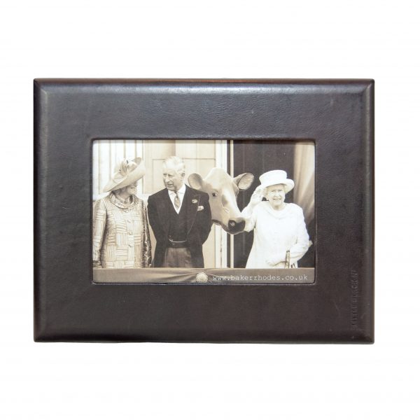 Black Leather Picture Frame 6x4