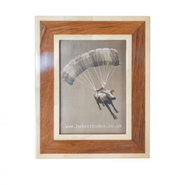 Handmade Horn and Teak Picture Frame 5x7