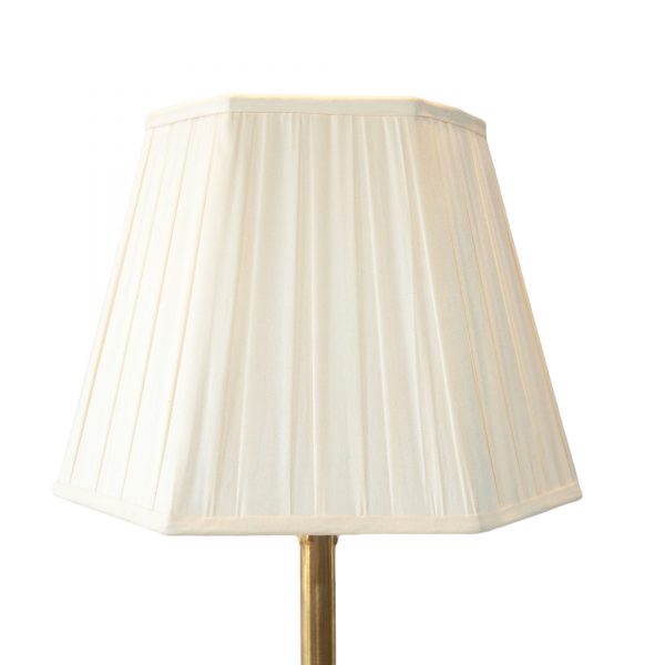 Minterne Box Pleated Hexagon Cream Lampshade