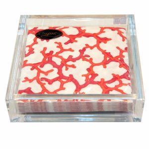 Large Clear Perspex Napkin Holder